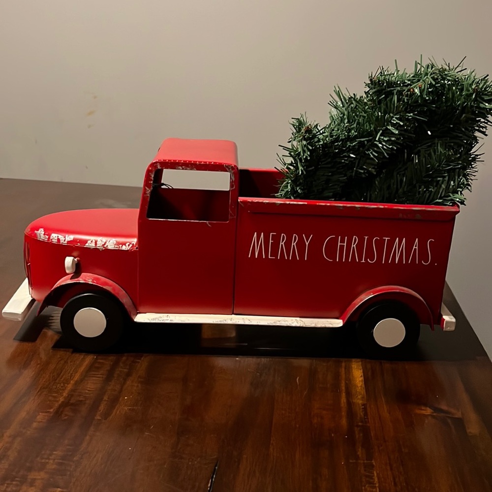 Rae Dunn Tin MERRY CHRISTMAS truck